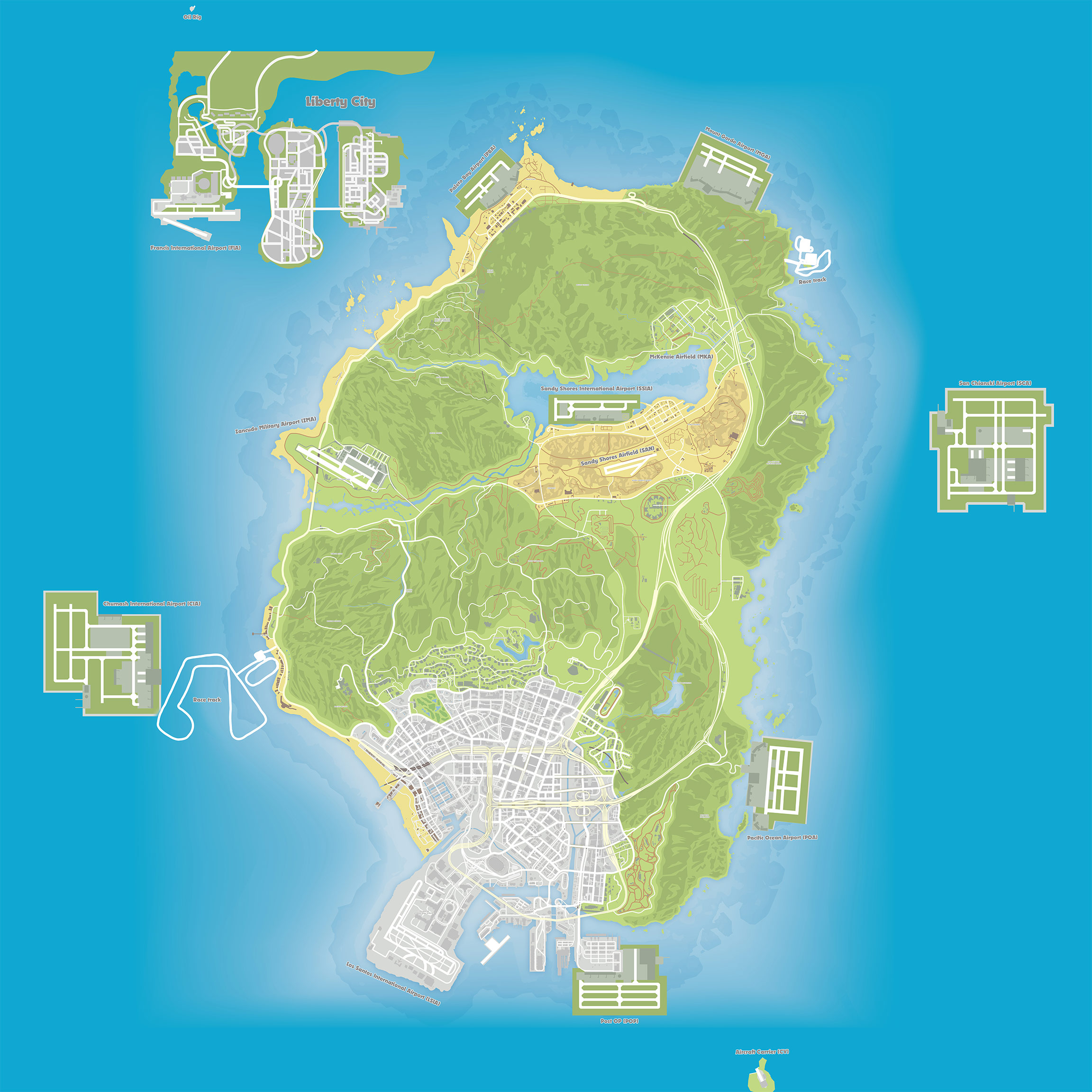 Transport Tycoon Live Map (FiveM / Grand Theft Auto V Map)